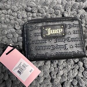 Juicy Couture Embossed Black Wallet